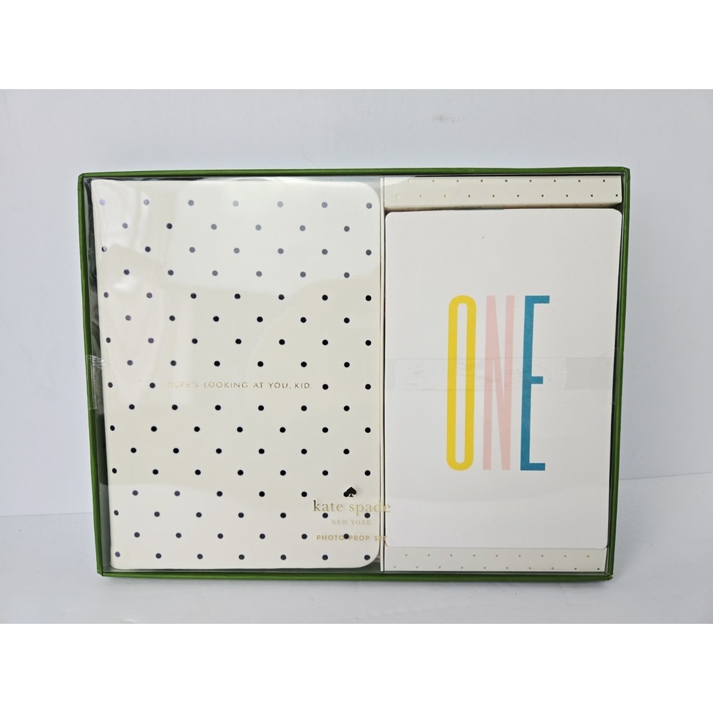 Kate Spade Baby Photo Prop Set With 12 Page 4" x 6" Photo Brag Book NEW One